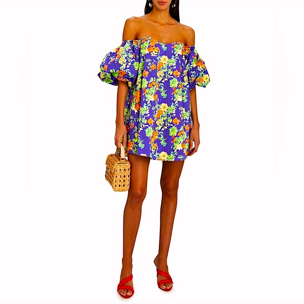 Caroline Constas floral print “Mini Palmer Dress”